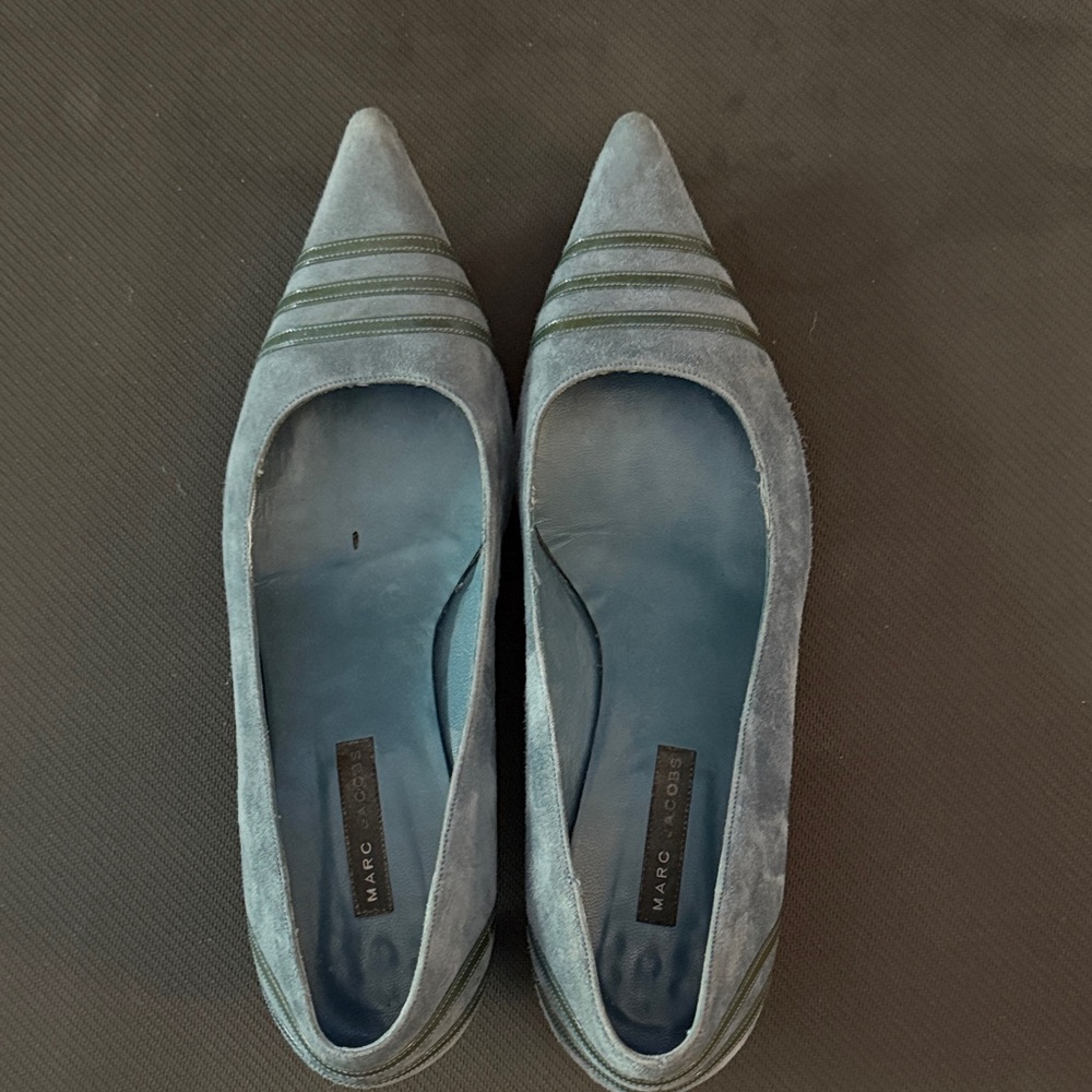 Marc Jacobs Blue Suede Shoes